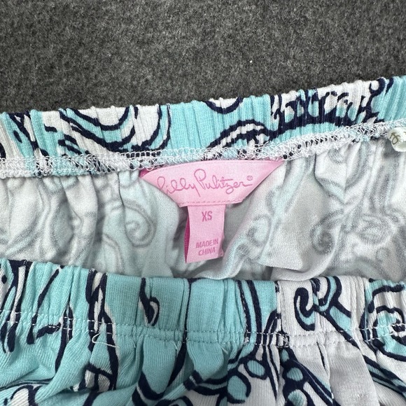 Lilly Pulitzer Strapless Blue White Print Dress XS - Picture 3 of 6